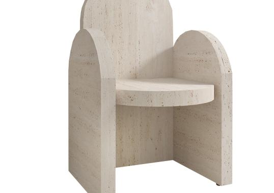 Стул Dimarmo Portici Travertino image 1