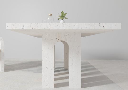Стол обеденный от фабрики Dimarmo модель Portici Travertino