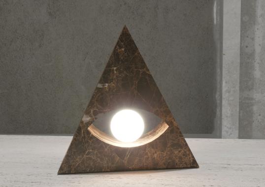Настольная лампа от фабрики Dimarmo модель Eye Marble Sculpure 