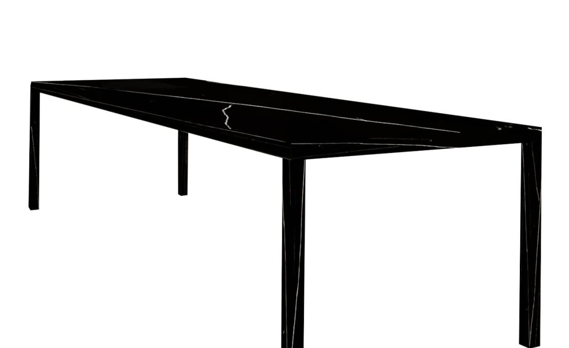 Стол обеденный от фабрики Dimarmo модель Sumisura Black Marquinia