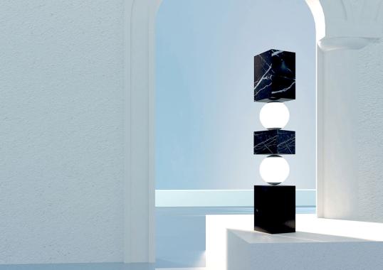 Торшер от фабрики Dimarmo модель CS Totem Marquinia