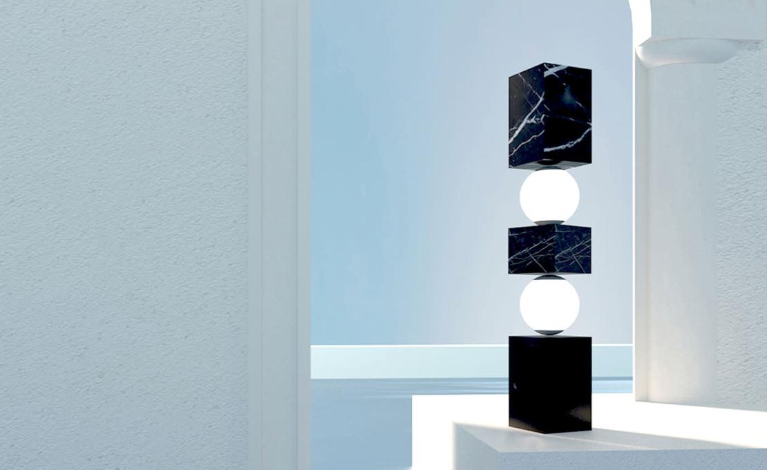 Торшер от фабрики Dimarmo модель CS Totem Marquinia