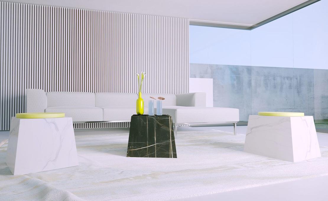 Барные стулья от фабрики Dimarmo модель Trape Carrara 
