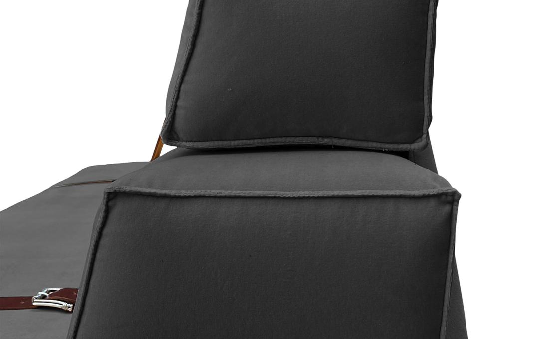 Диван от фабрики DLA Design Lab модель Docker Ash Grey Velvet