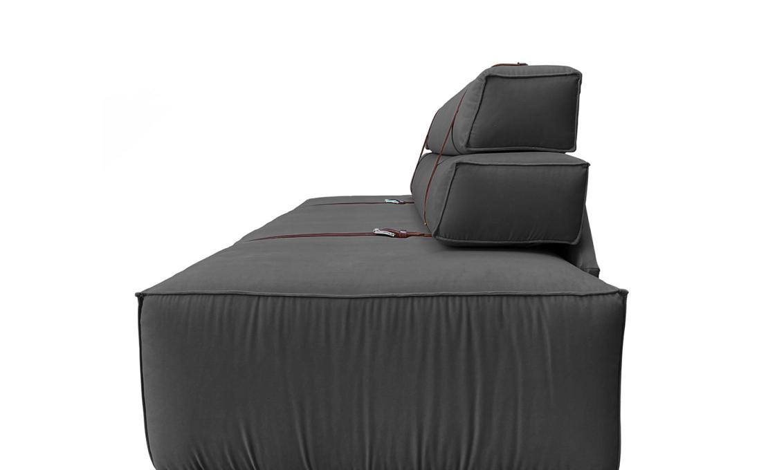 Диван от фабрики DLA Design Lab модель Docker Ash Grey Velvet
