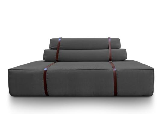 Диван от фабрики DLA Design Lab модель Docker Ash Grey Velvet
