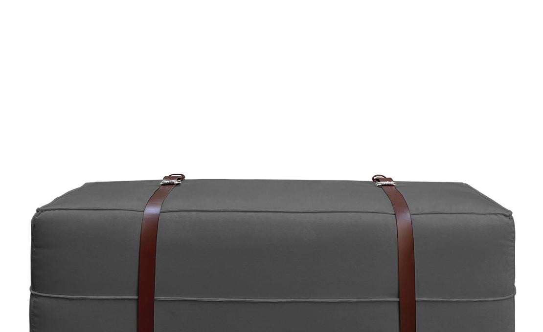 Пуфы от фабрики DLA Design Lab модель Docker Ash Gray Velvet