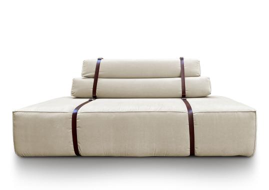 Диван от фабрики DLA Design Lab модель Docker White Cream Velvet
