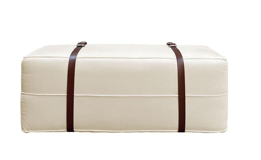 Пуфы от фабрики DLA Design Lab модель Docker White Cream Velvet