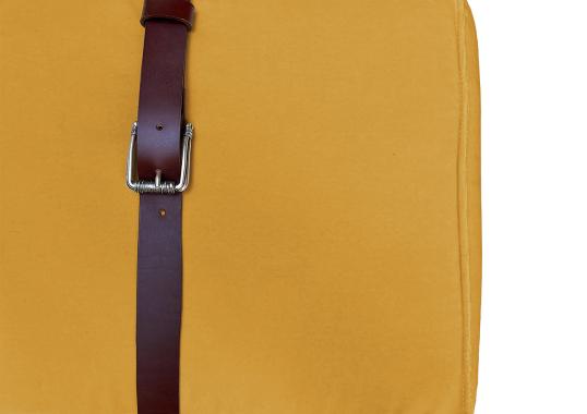 Пуфы от фабрики DLA Design Lab модель Docker Yellow Gold Velvet