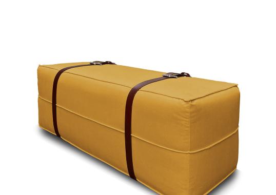Пуфы от фабрики DLA Design Lab модель Docker Yellow Gold Velvet