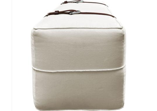 Пуфы от фабрики DLA Design Lab модель Docker White Cream Velvet