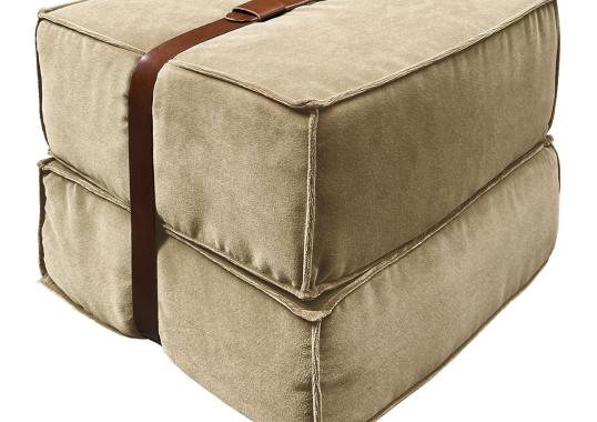 Пуфы DLA Design Lab Docker Beige Velvet image 1