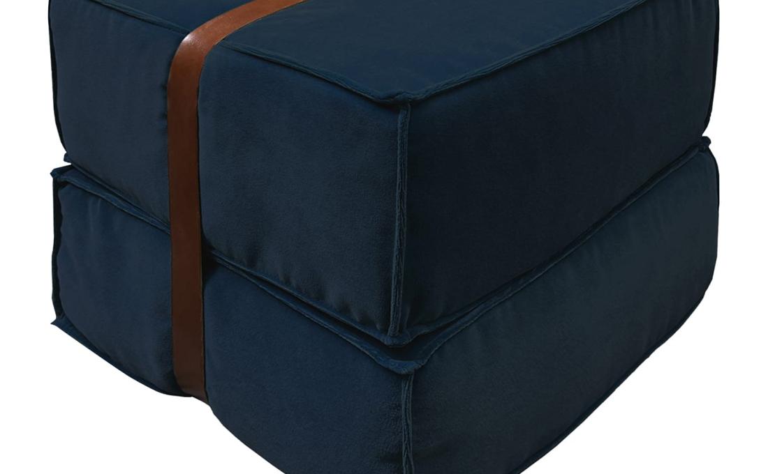 Пуфы от фабрики DLA Design Lab модель Docker Navy Velvet