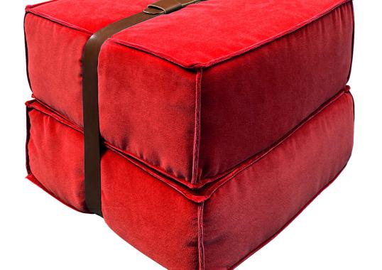 Пуфы DLA Design Lab Docker Red Velvet image 1