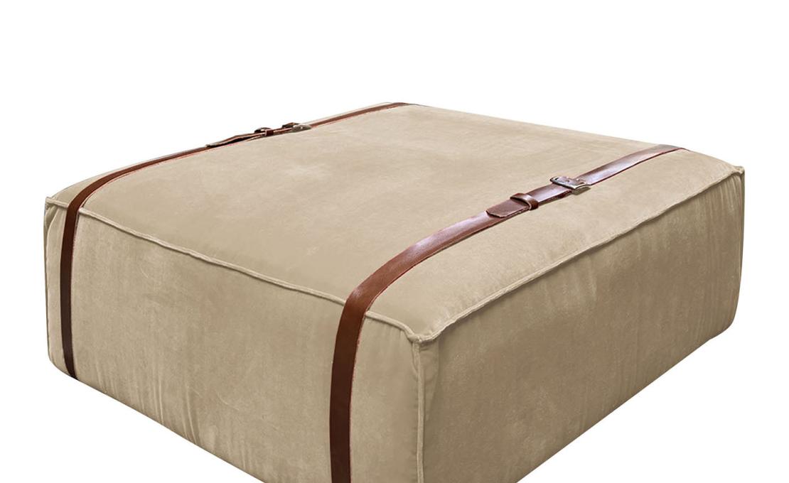 Пуфы от фабрики DLA Design Lab модель Maxi Docker Beige Velvet