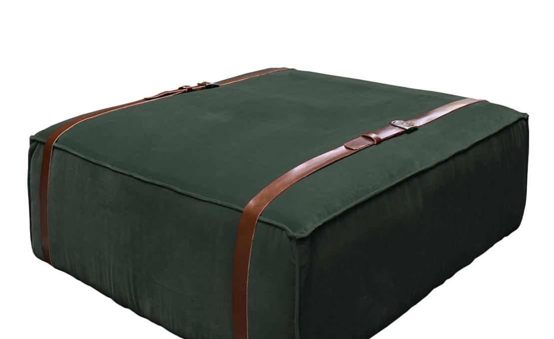 Пуфы от фабрики DLA Design Lab модель Maxi Docker English Green Velvet