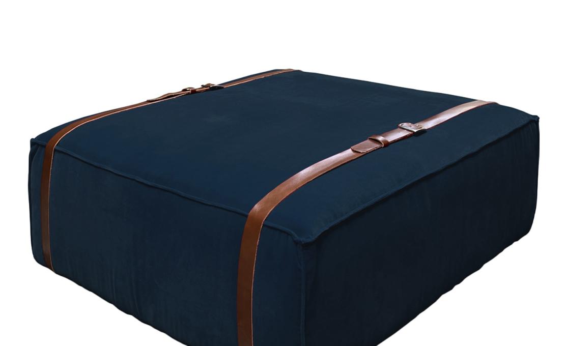 Пуфы от фабрики DLA Design Lab модель Maxi Docker Navy Velvet