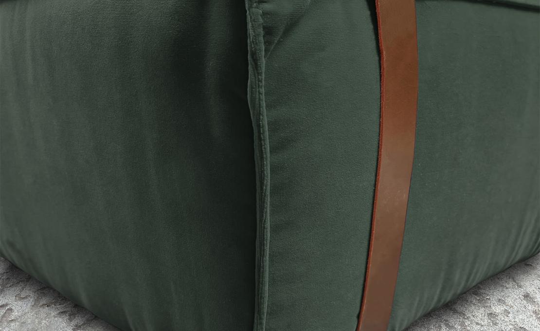 Пуфы от фабрики DLA Design Lab модель Maxi Docker English Green Velvet