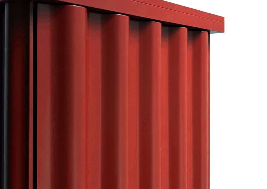 Шкаф от фабрики DLA Design Lab модель Curl Fire Red