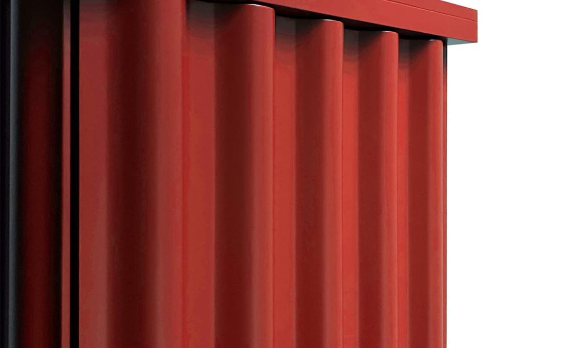 Шкаф от фабрики DLA Design Lab модель Curl Fire Red