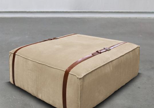 Пуфы от фабрики DLA Design Lab модель Maxi Docker Beige Velvet