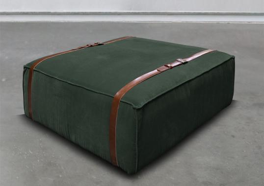 Пуфы от фабрики DLA Design Lab модель Maxi Docker English Green Velvet