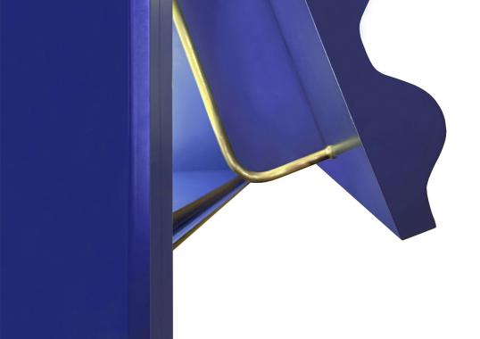 Шкаф от фабрики DLA Design Lab модель Curl Electric Blue