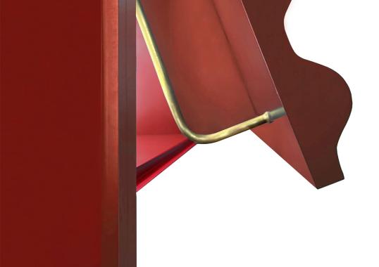 Шкаф от фабрики DLA Design Lab модель Curl Fire Red