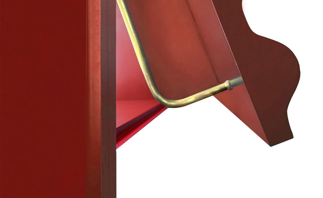 Шкаф от фабрики DLA Design Lab модель Curl Fire Red