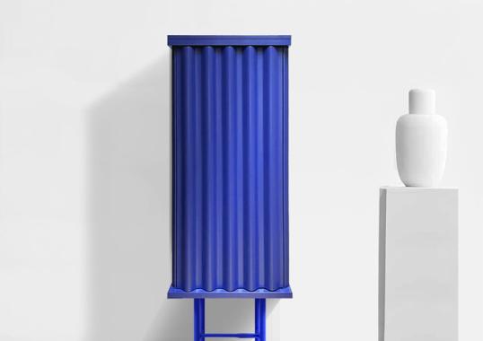 Шкаф от фабрики DLA Design Lab модель Curl Electric Blue