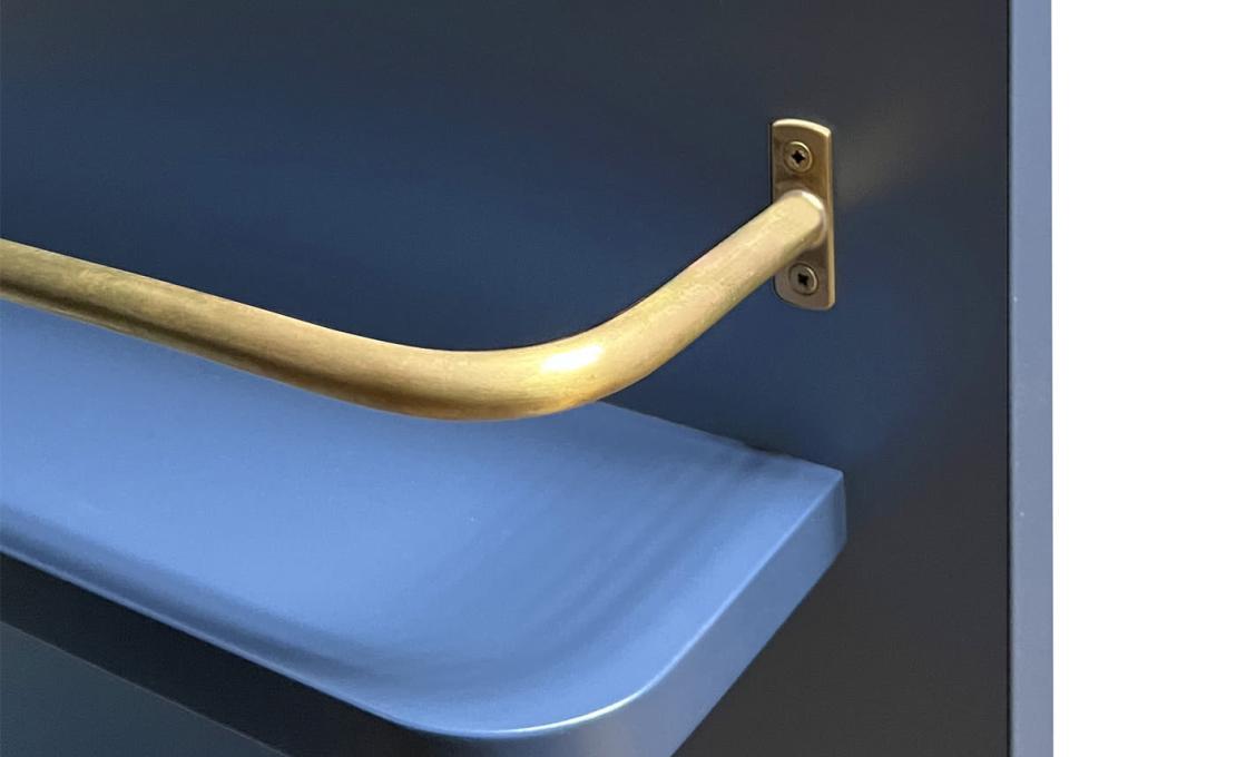 Шкаф от фабрики DLA Design Lab модель Curl Petrol Blue
