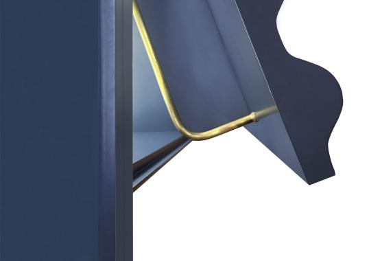 Шкаф от фабрики DLA Design Lab модель Curl Petrol Blue
