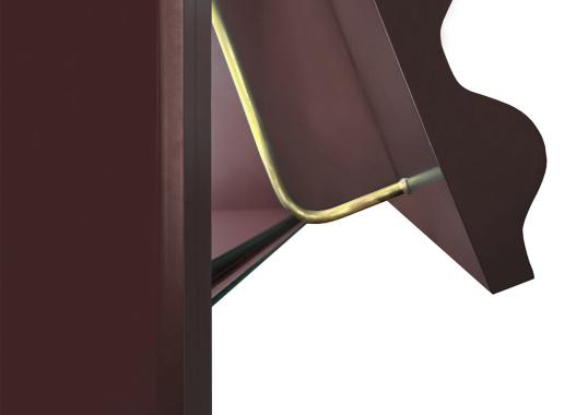 Шкаф от фабрики DLA Design Lab модель Curl Wine Red