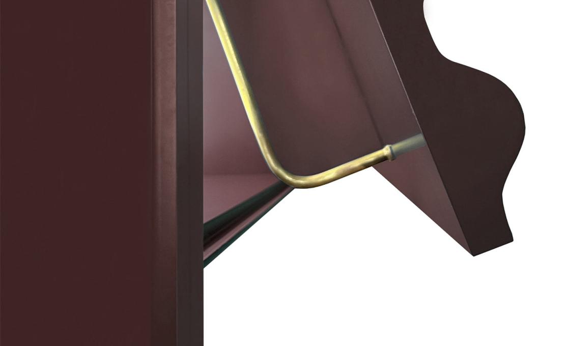 Шкаф от фабрики DLA Design Lab модель Curl Wine Red