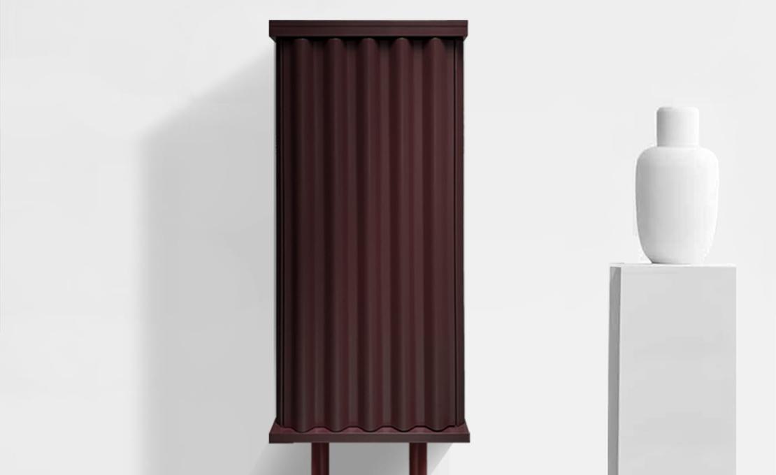 Шкаф от фабрики DLA Design Lab модель Curl Wine Red