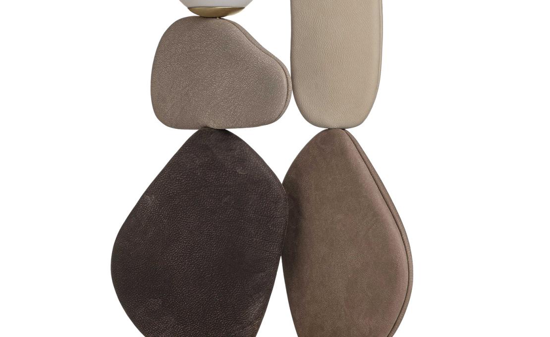 Торшер от фабрики Durame модель Zen Big Brown Leather