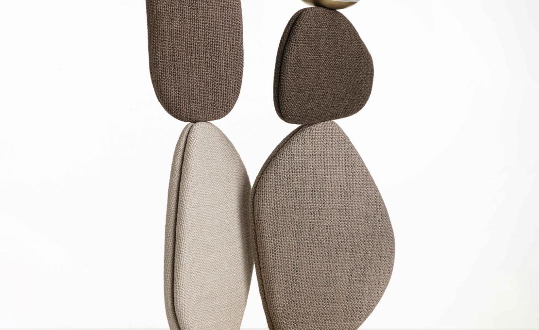 Торшер от фабрики Durame модель Zen Big Brown Fabric