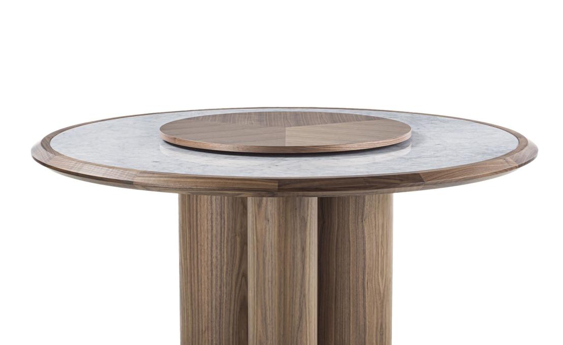 Стол обеденный от фабрики Durame модель Diamante Wooden Lazy Susan