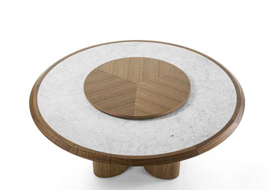 Стол обеденный от фабрики Durame модель Diamante Wooden Lazy Susan