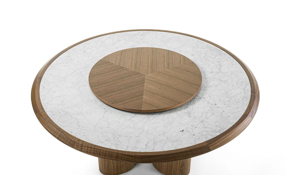 Стол обеденный от фабрики Durame модель Diamante Wooden Lazy Susan