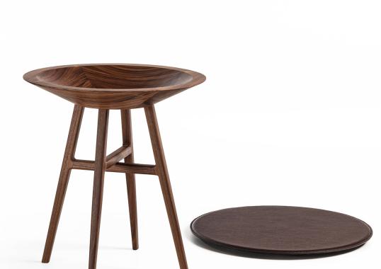 Журнальный столик от фабрики Durame модель Joker Round Black Brown
