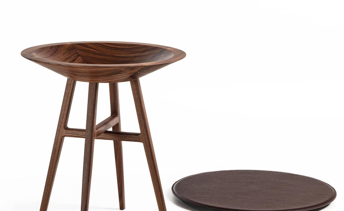 Журнальный столик от фабрики Durame модель Joker Round Black Brown