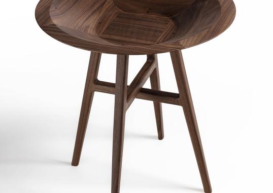 Журнальный столик от фабрики Durame модель Joker Round Black Brown