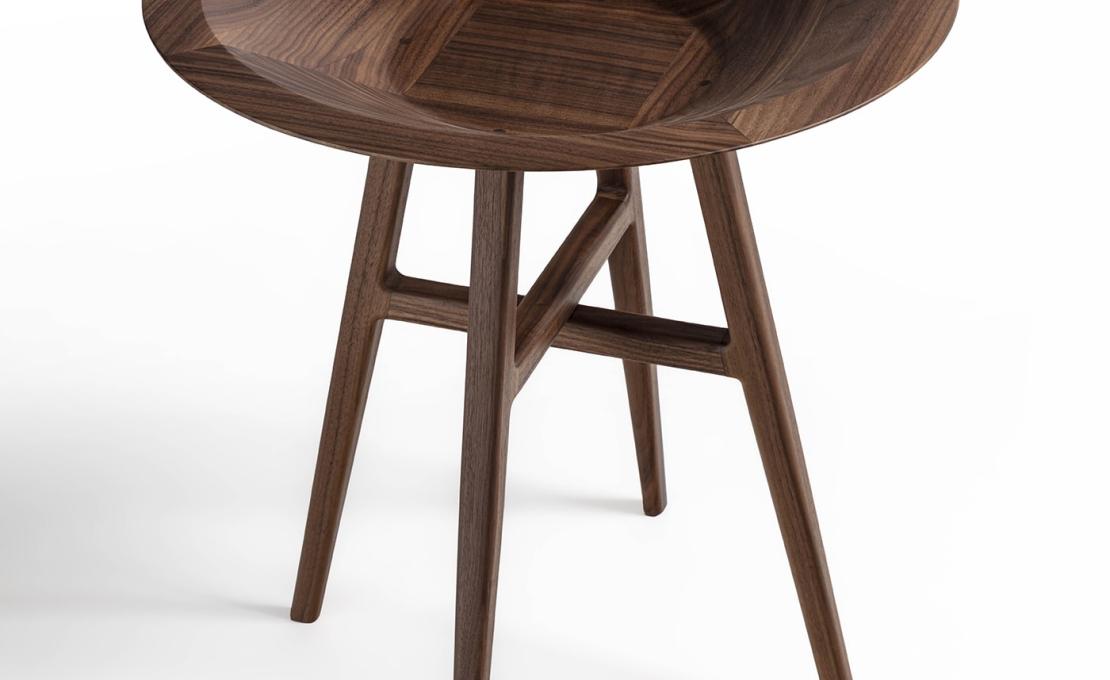 Журнальный столик от фабрики Durame модель Joker Round Black Brown