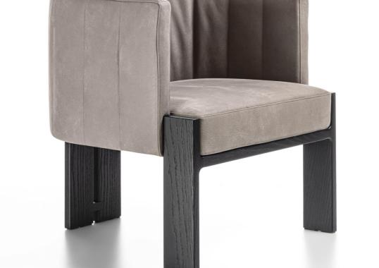 Кресло от фабрики Durame модель Tofane Taupe Black Armchair