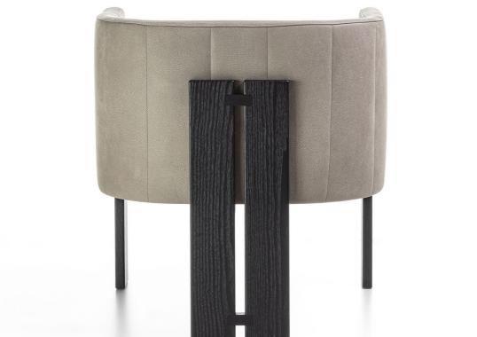 Кресло от фабрики Durame модель Tofane Taupe Black Armchair