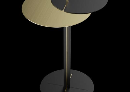 Журнальный столик от фабрики Edizioni Design модель ED021 Black and Brass II