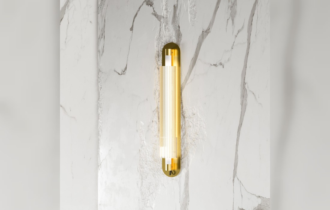Настенный светильник от фабрики Edizioni Design модель ED062 Tube Gold