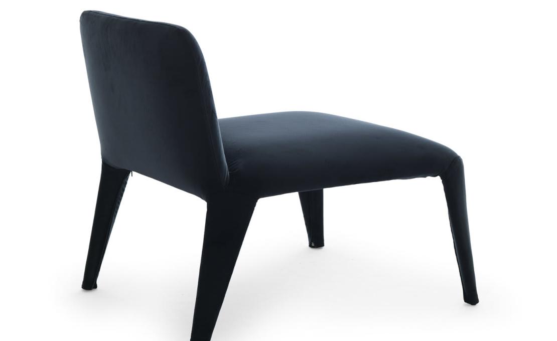 Кресло для отдыха от фабрики Epònimo модель Nova Dark Blue Lounge Chair Without Armrests